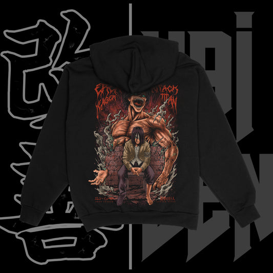 Eren & Attack Titan Heavyweight Hoodie