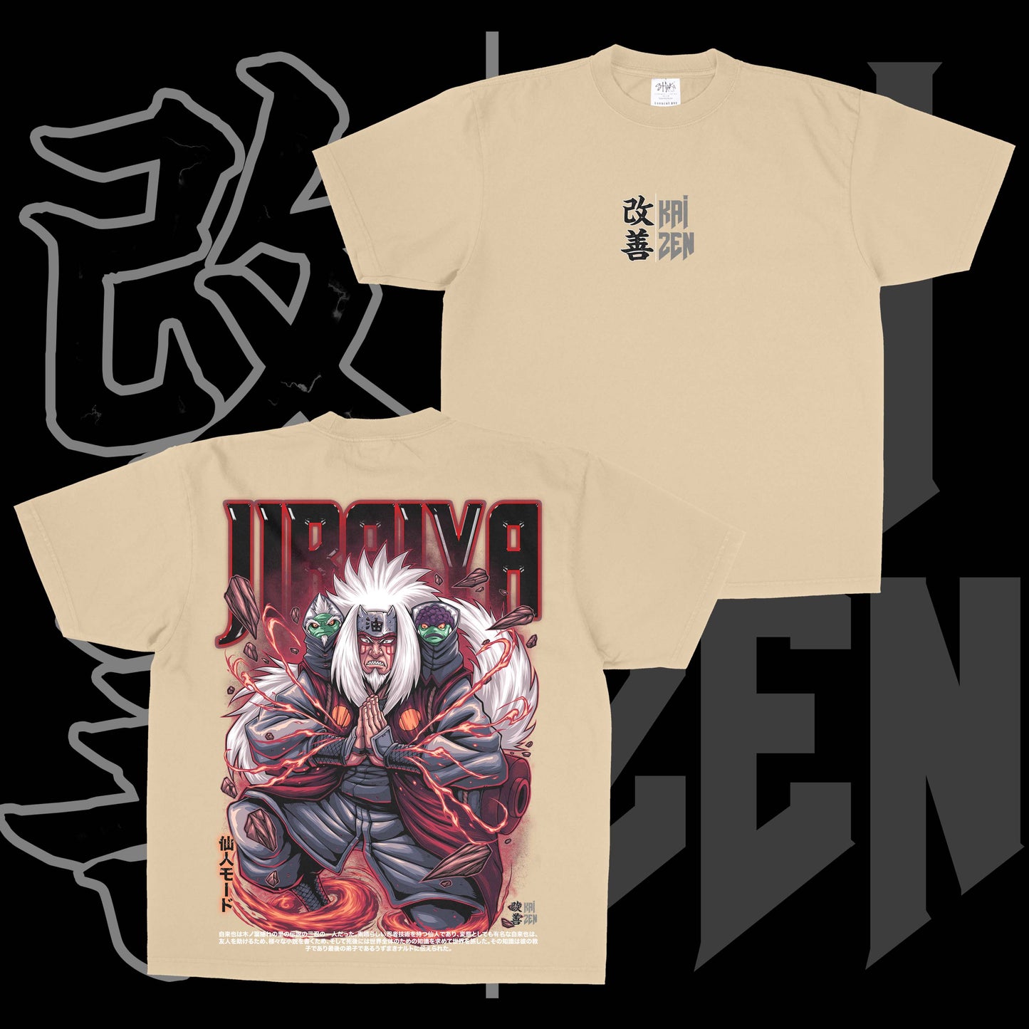 Sage Mode Jiraiya | Back Print