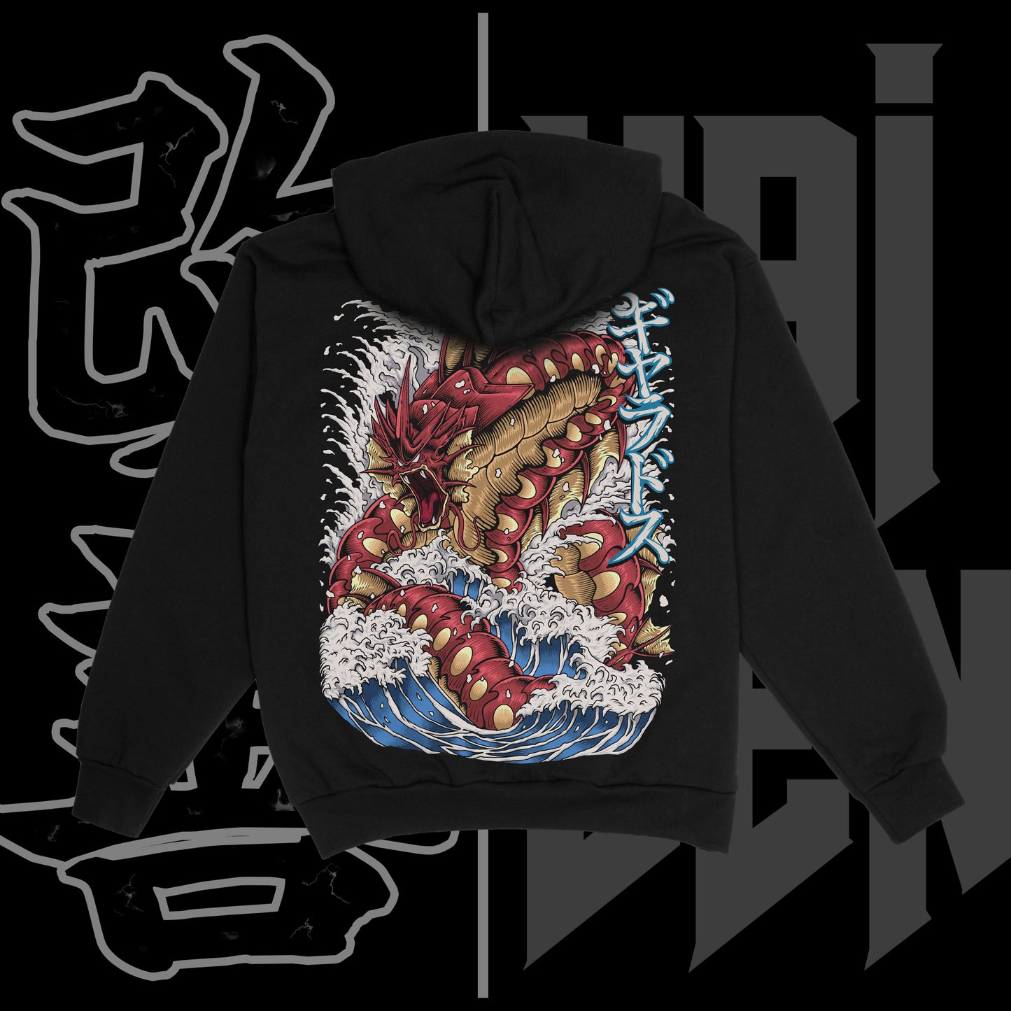 Red Gyarados Heavyweight Hoodie