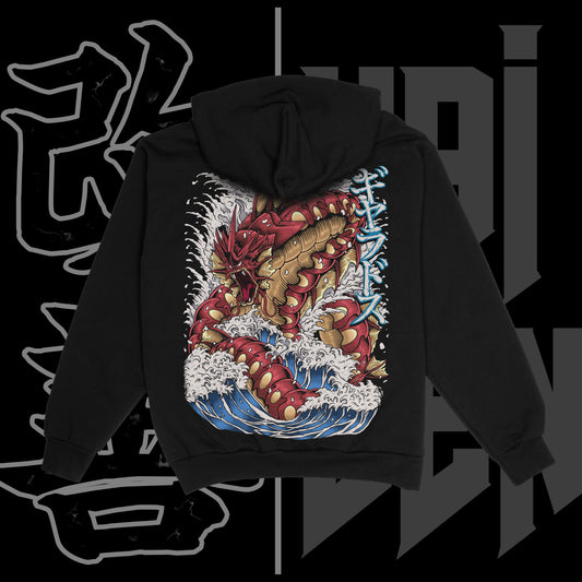 Red Gyarados Heavyweight Hoodie