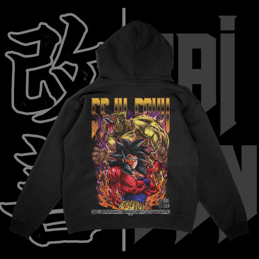 SSJ4 Goku & Golden Ape Heavyweight Hoodie